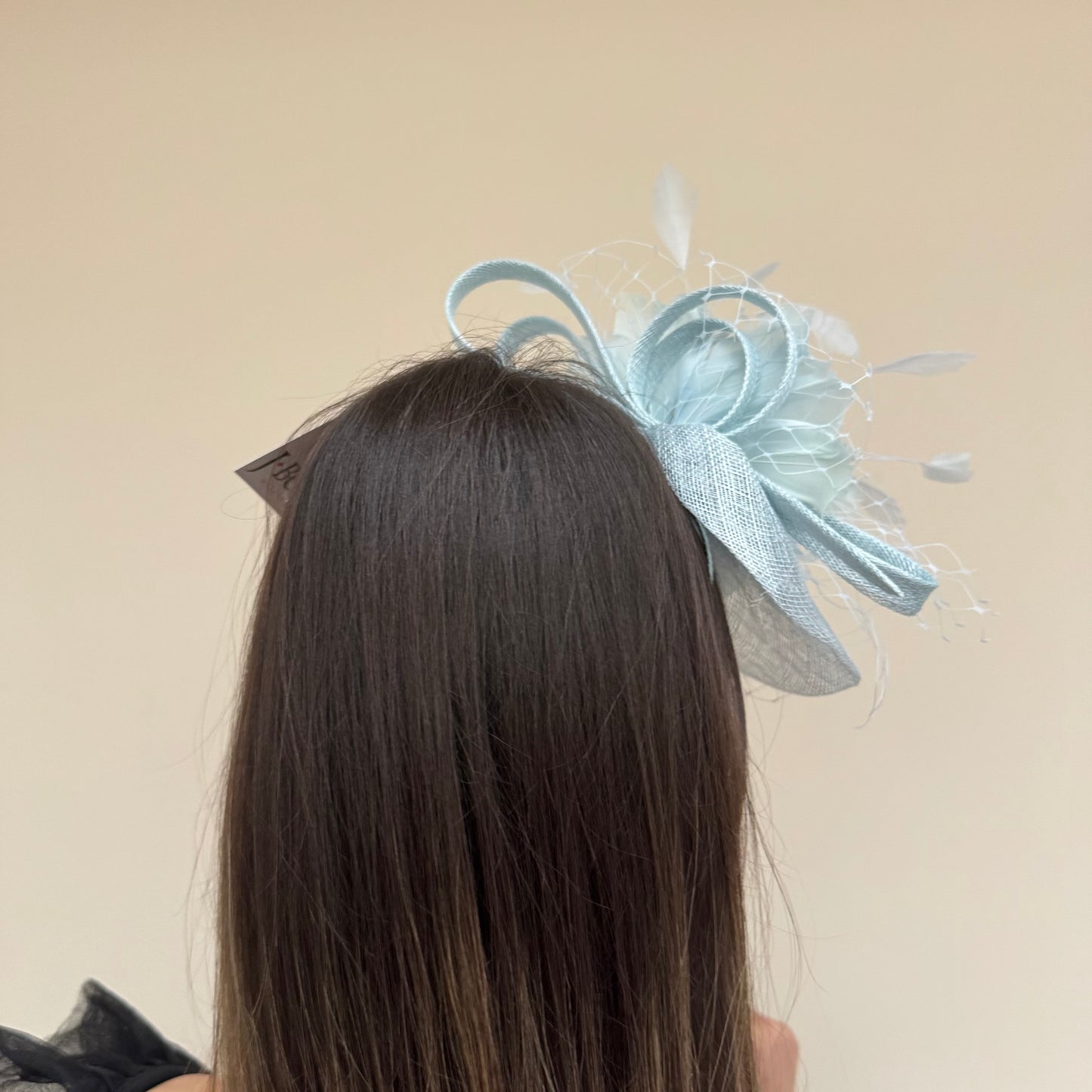JBees JB18/040 Fascinator with Feathers in Blues