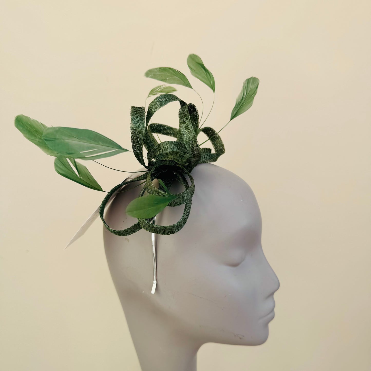 J Bees JB22/238 Fascinator On Headband In Green