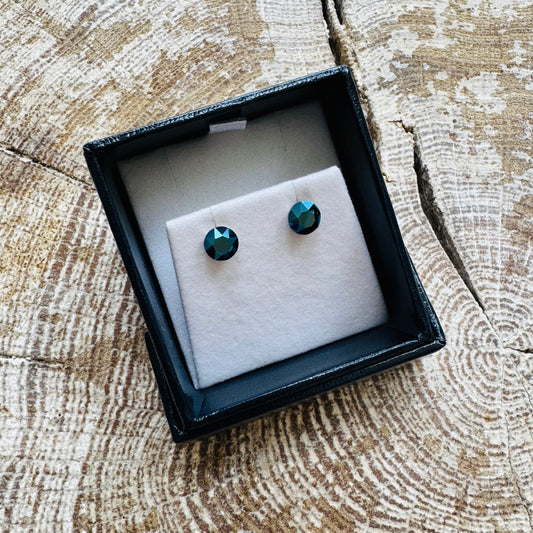 Byzantium 6mm Stud Earrings 664 Bemuda Blue