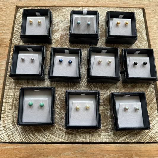 Byzantium 6mm Pearl Studs