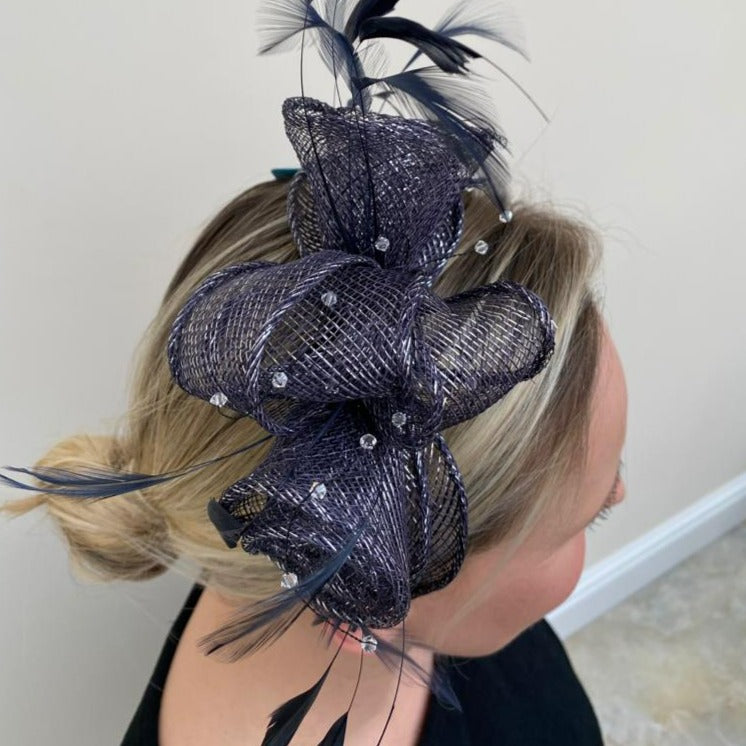 Max and Ellie CF1 Fascinator in Blues