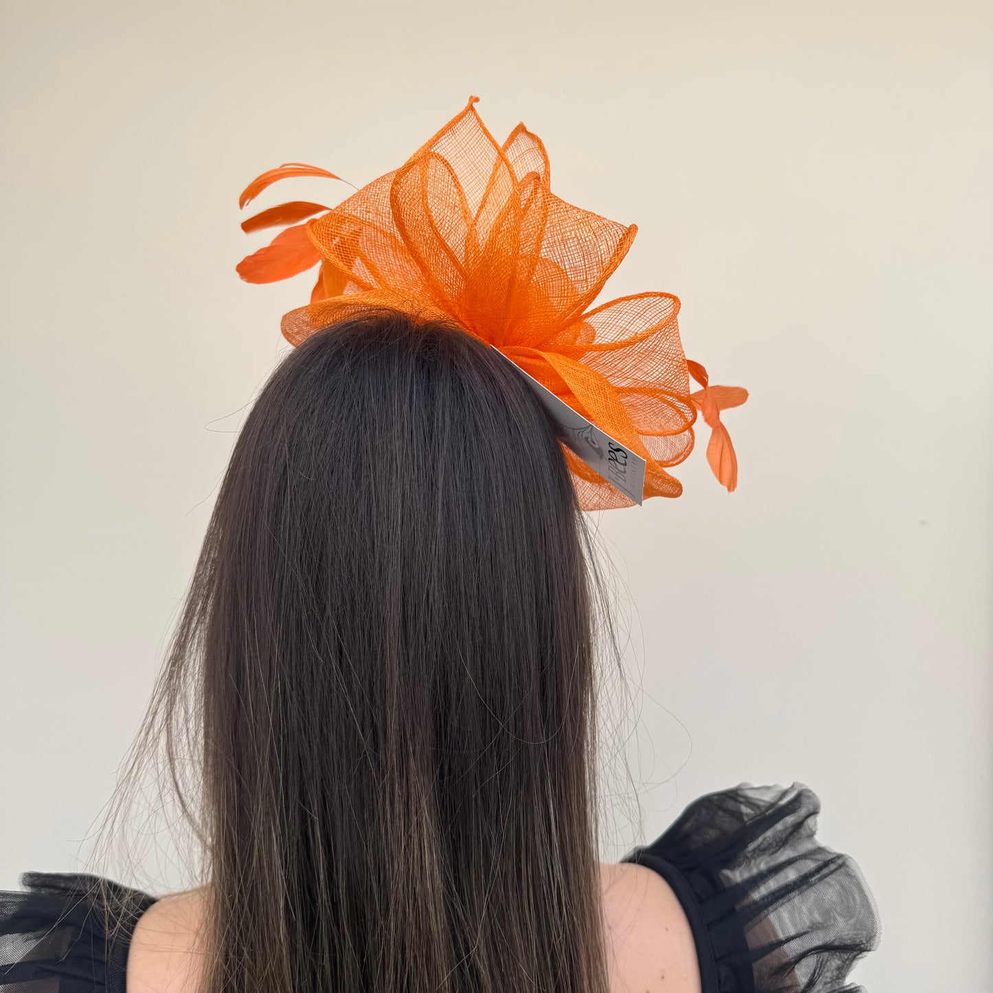 J Bees JB18/097 Tangerine Orange Fascinator