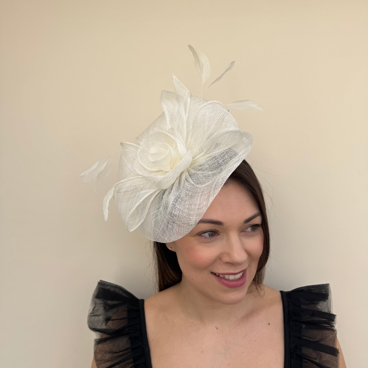 J Bees JB18/097 Ivory Fascinator