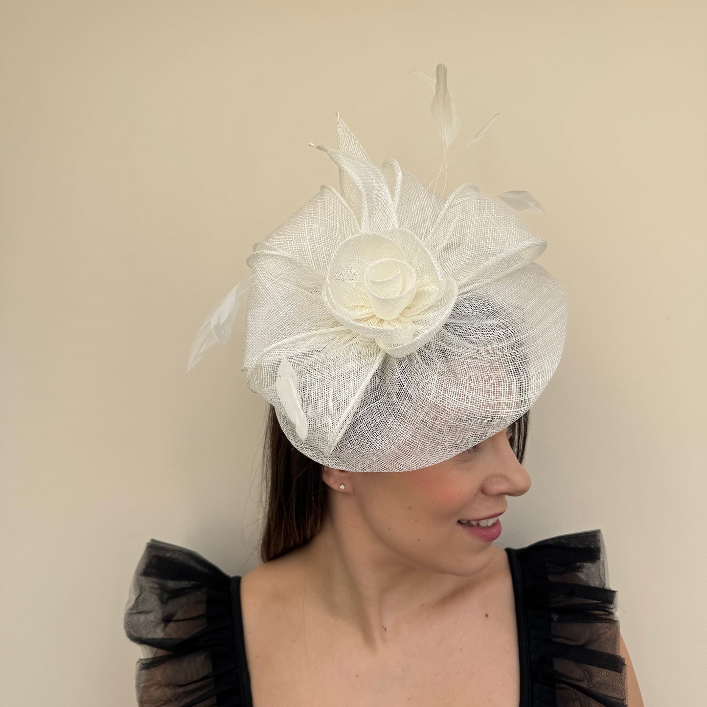 J Bees JB18/097 Ivory Fascinator