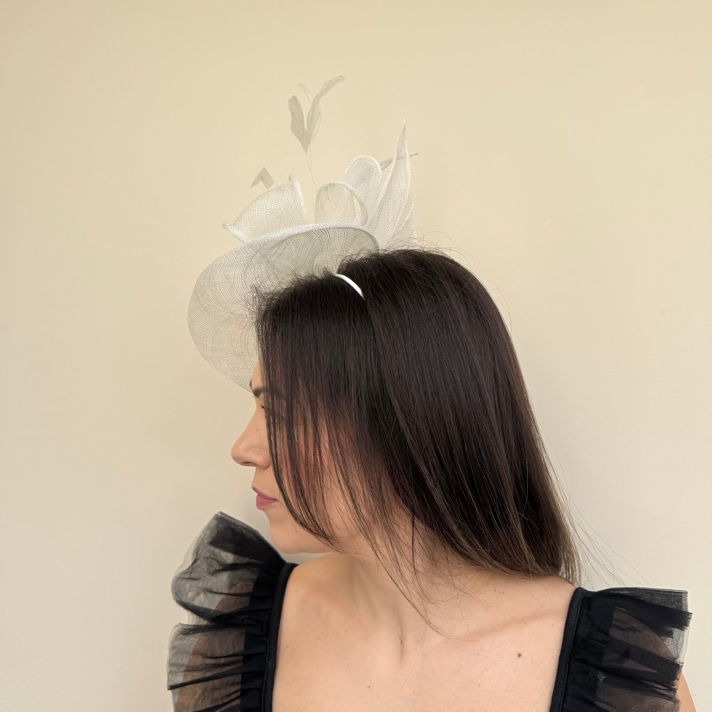 J Bees JB18/097 Ivory Fascinator