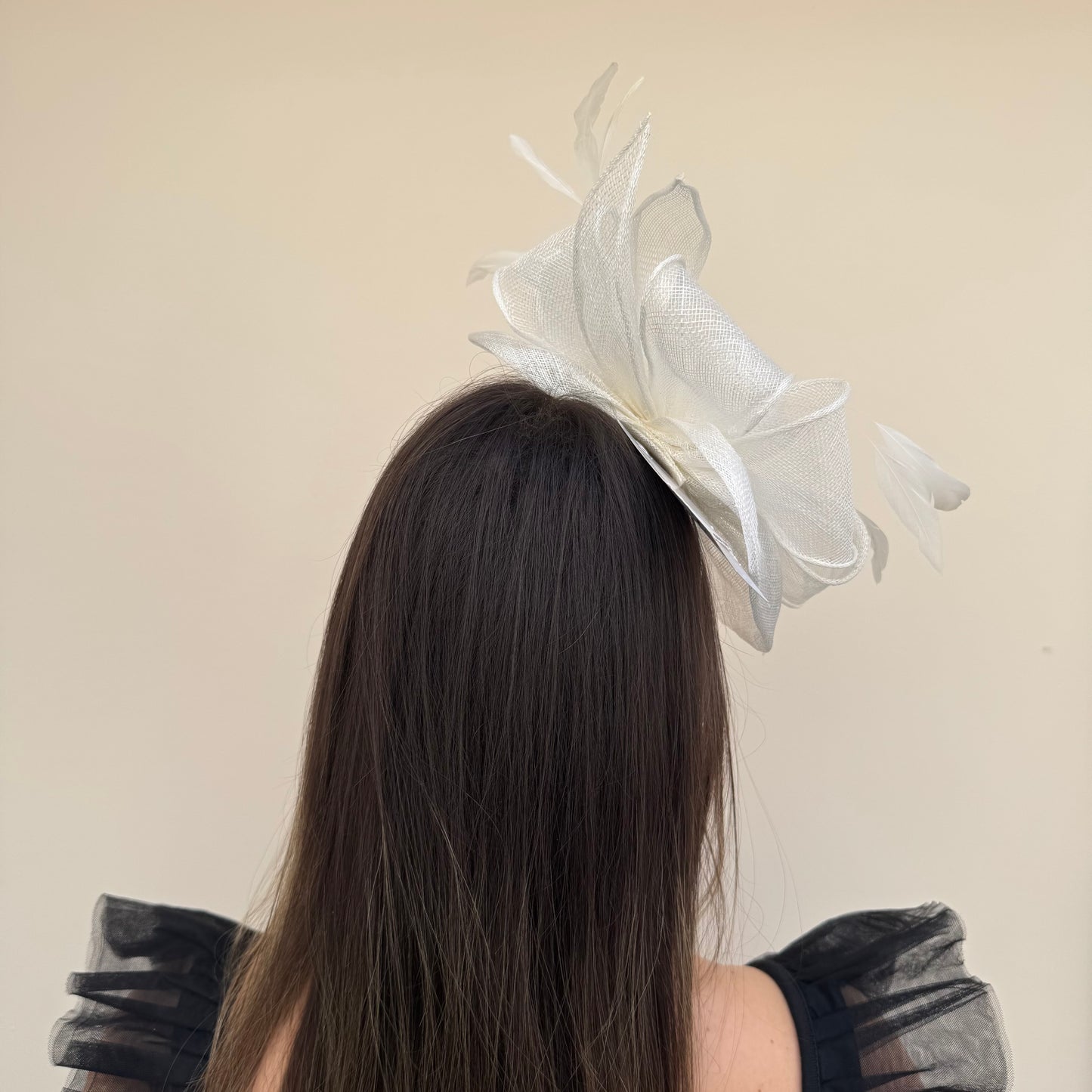 J Bees JB18/097 Ivory Fascinator