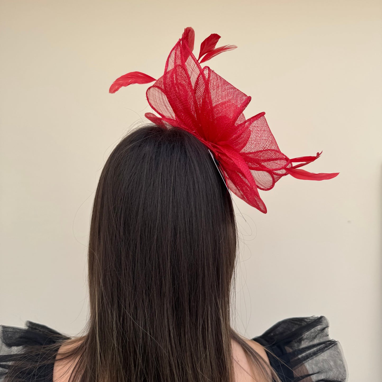 J Bees JB18/097 Poppy Red Fascinator