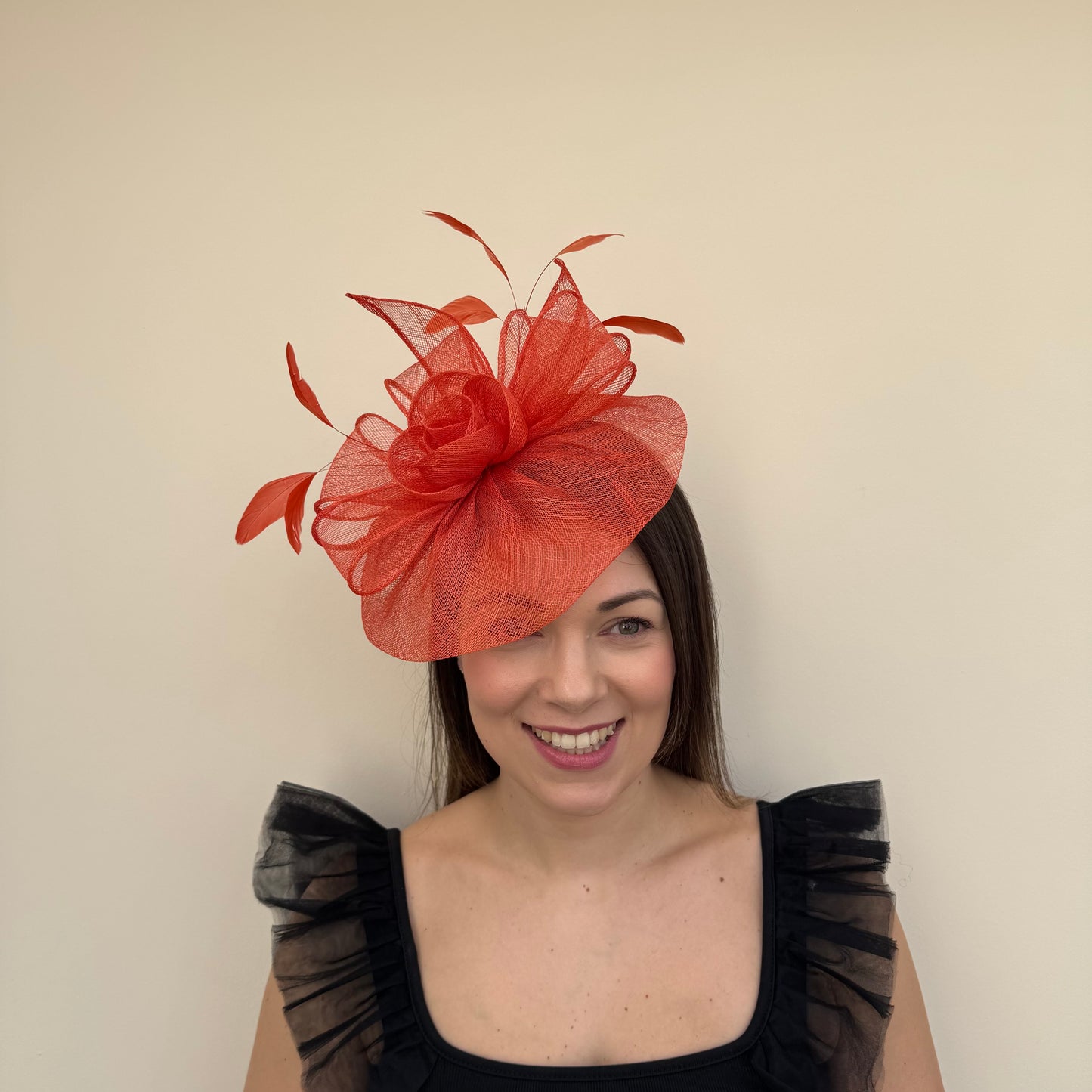 J Bees JB18/097 Burnt Orange Fascinator