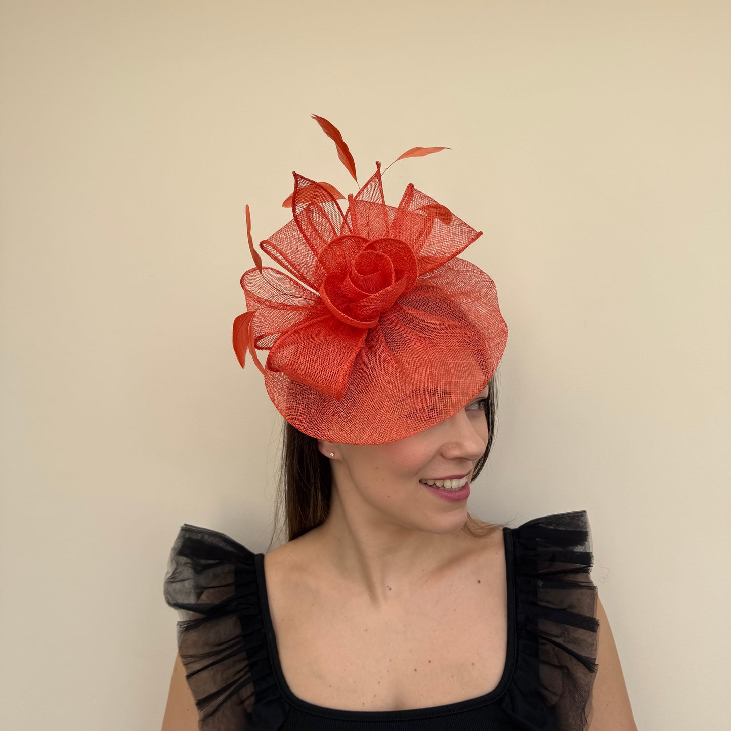 J Bees JB18/097 Burnt Orange Fascinator
