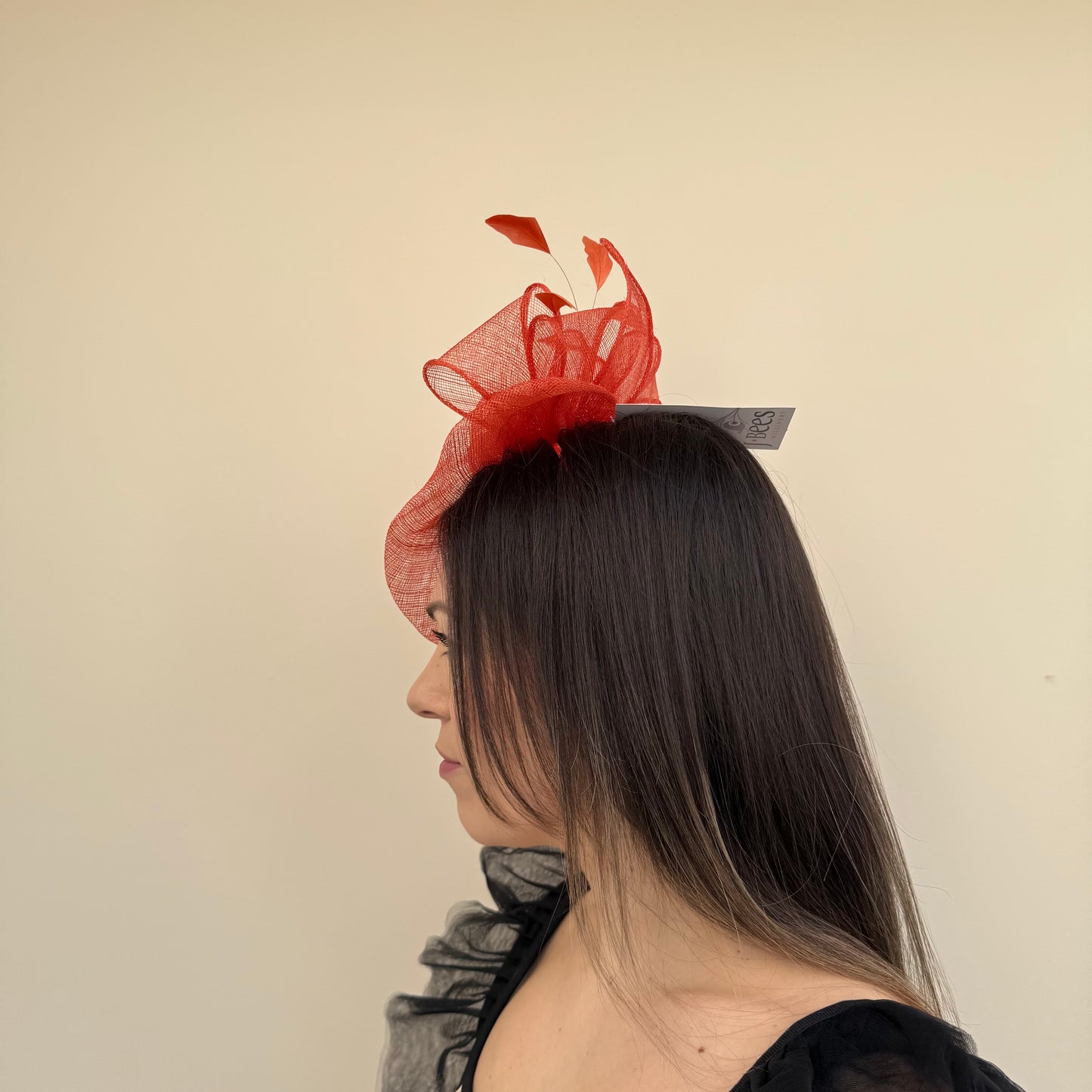 J Bees JB18/097 Burnt Orange Fascinator