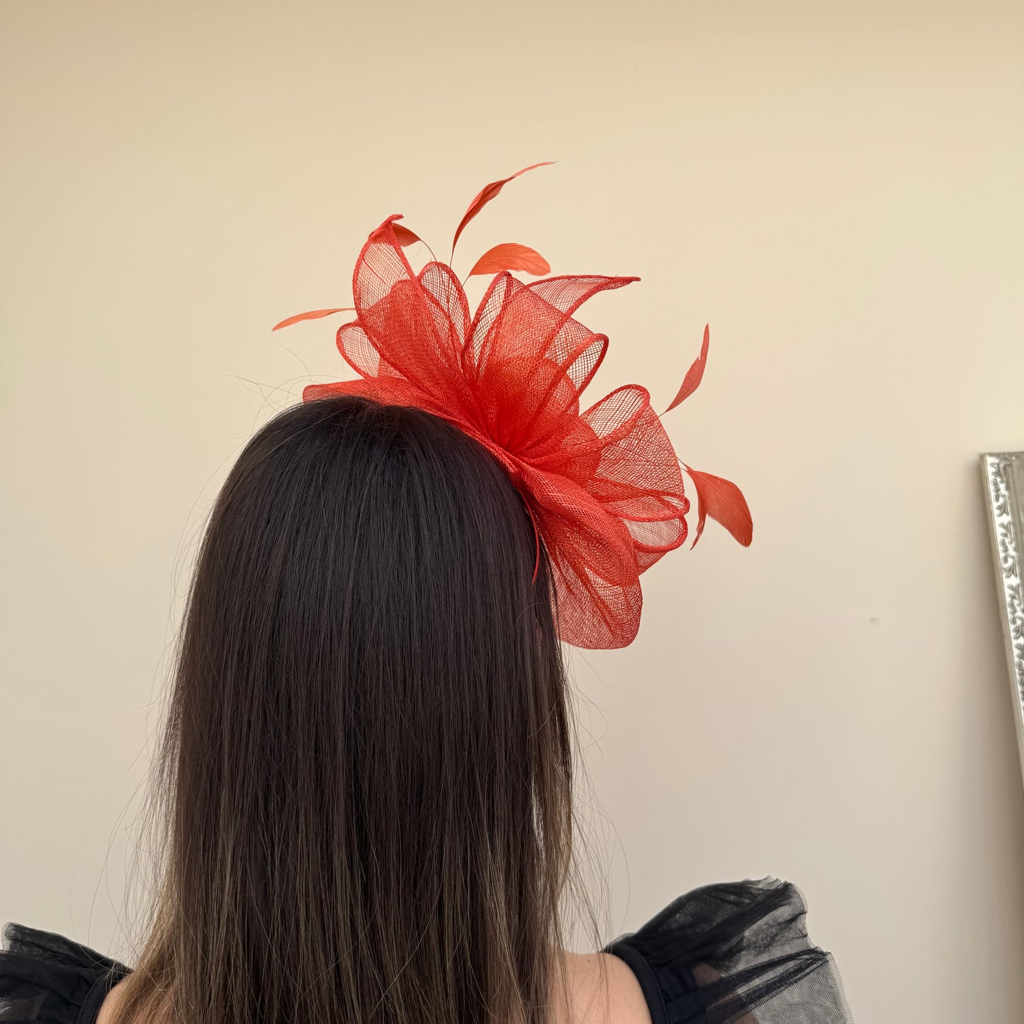 J Bees JB18/097 Burnt Orange Fascinator