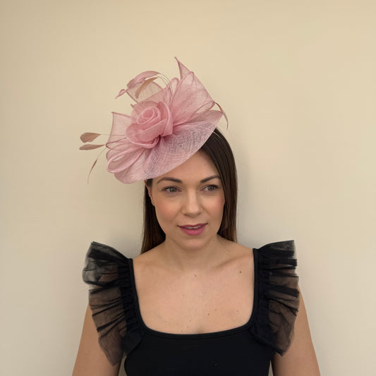 J Bees JB18/097 Peony Pink Fascinator