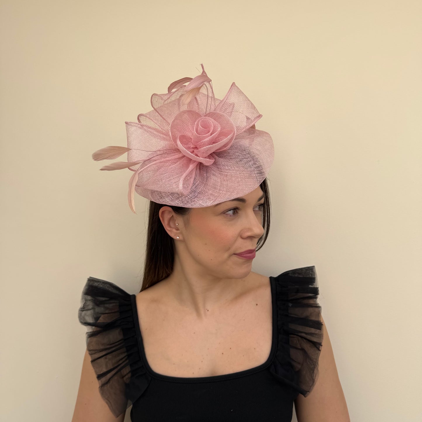 J Bees JB18/097 Peony Pink Fascinator