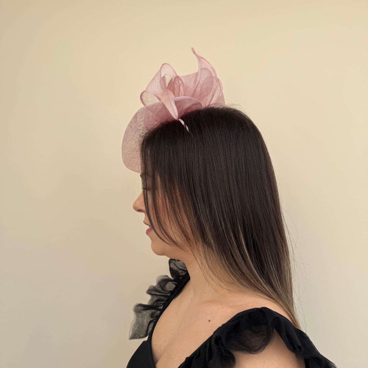J Bees JB18/097 Peony Pink Fascinator