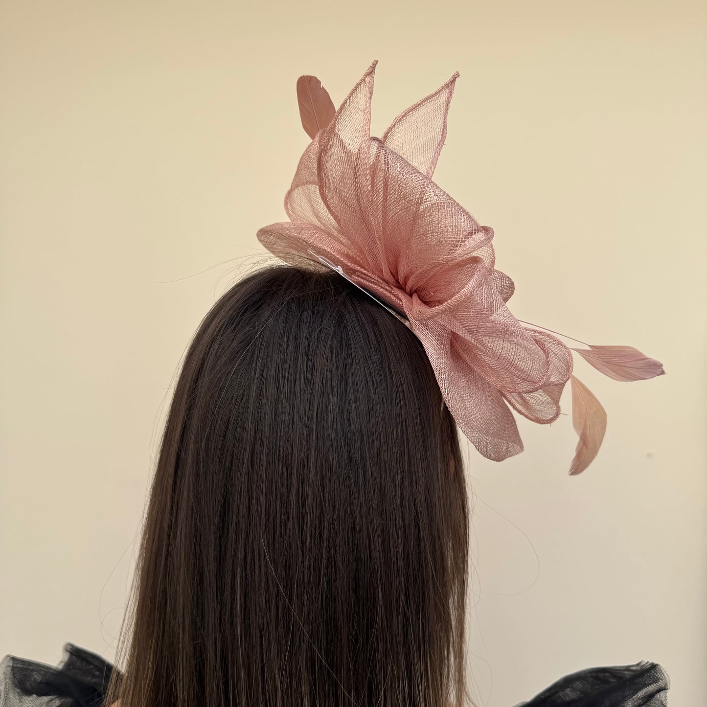 J Bees JB18/097 Truffle Pink Fascinator