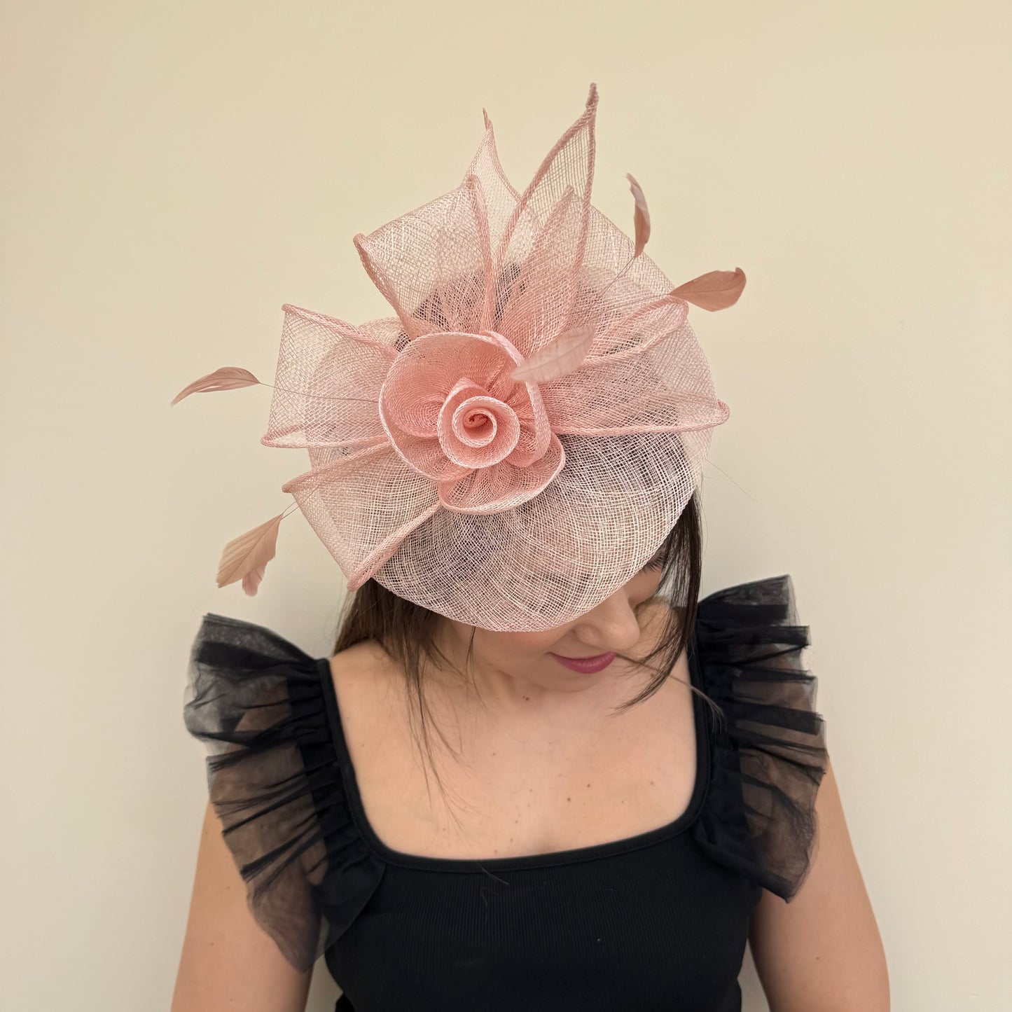 J Bees JB18/097 Pink Fascinator