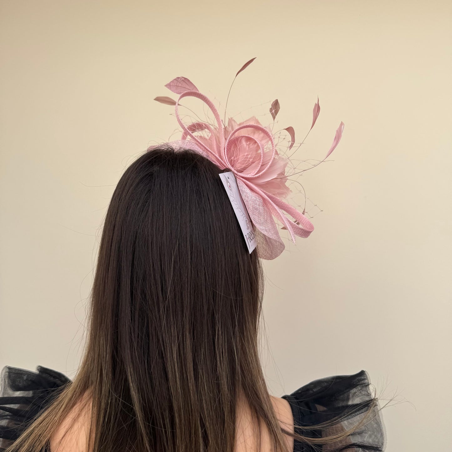 J Bees JB18/040 Peony Pink fascinator
