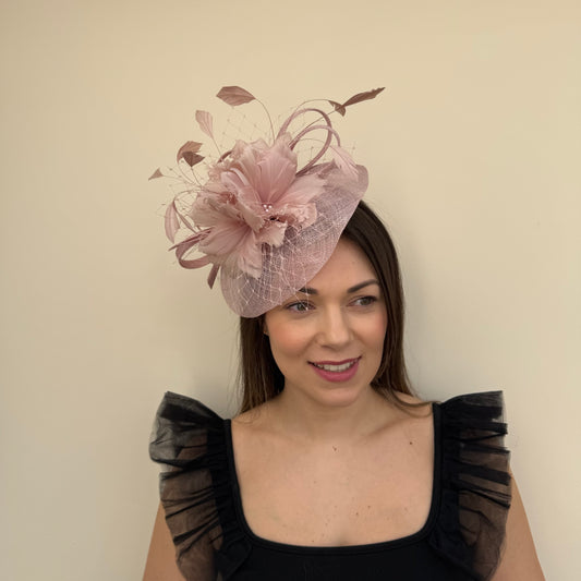 J Bees JB18/040 Orchid Pink fascinator