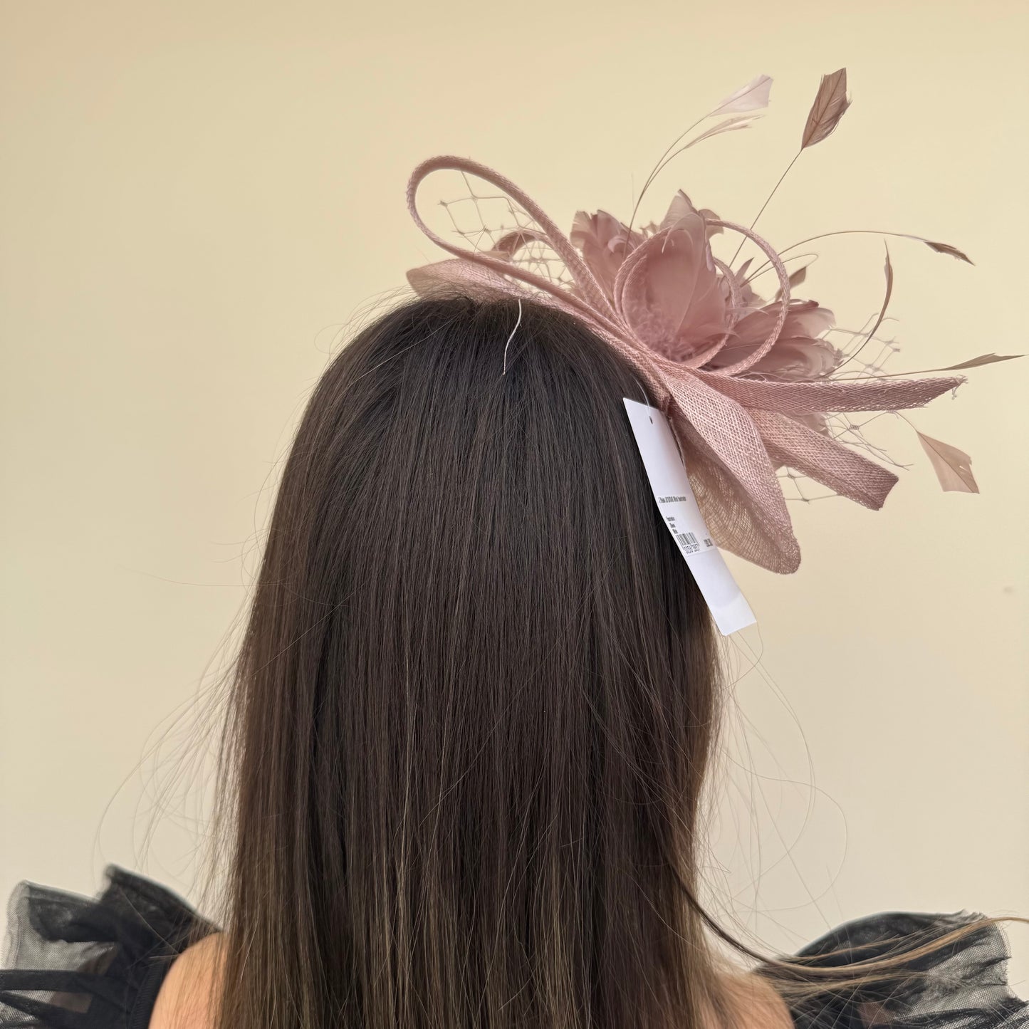J Bees JB18/040 Truffle Mink fascinator