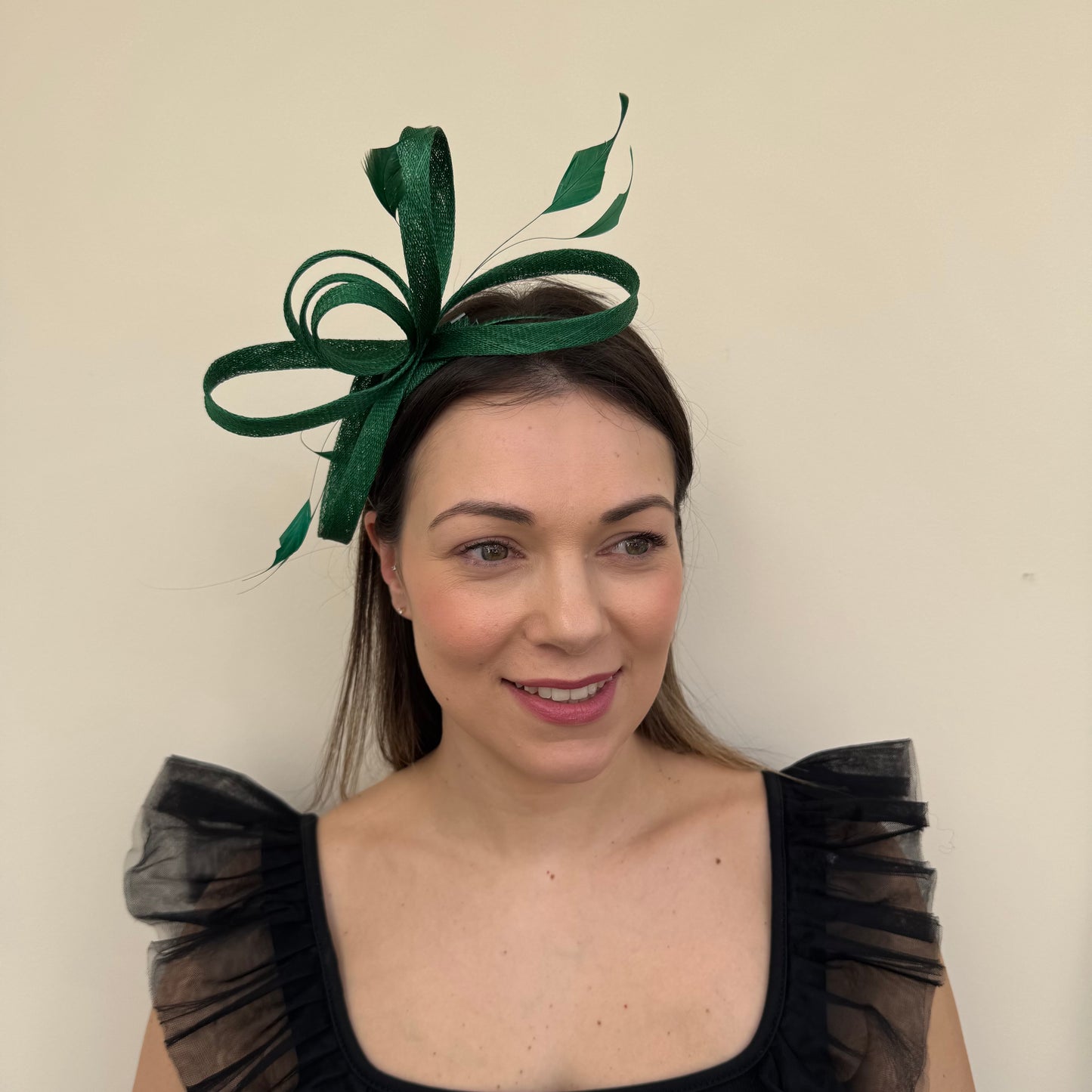 J Bees JB26/150 Emerald Green Fascinator Emerald