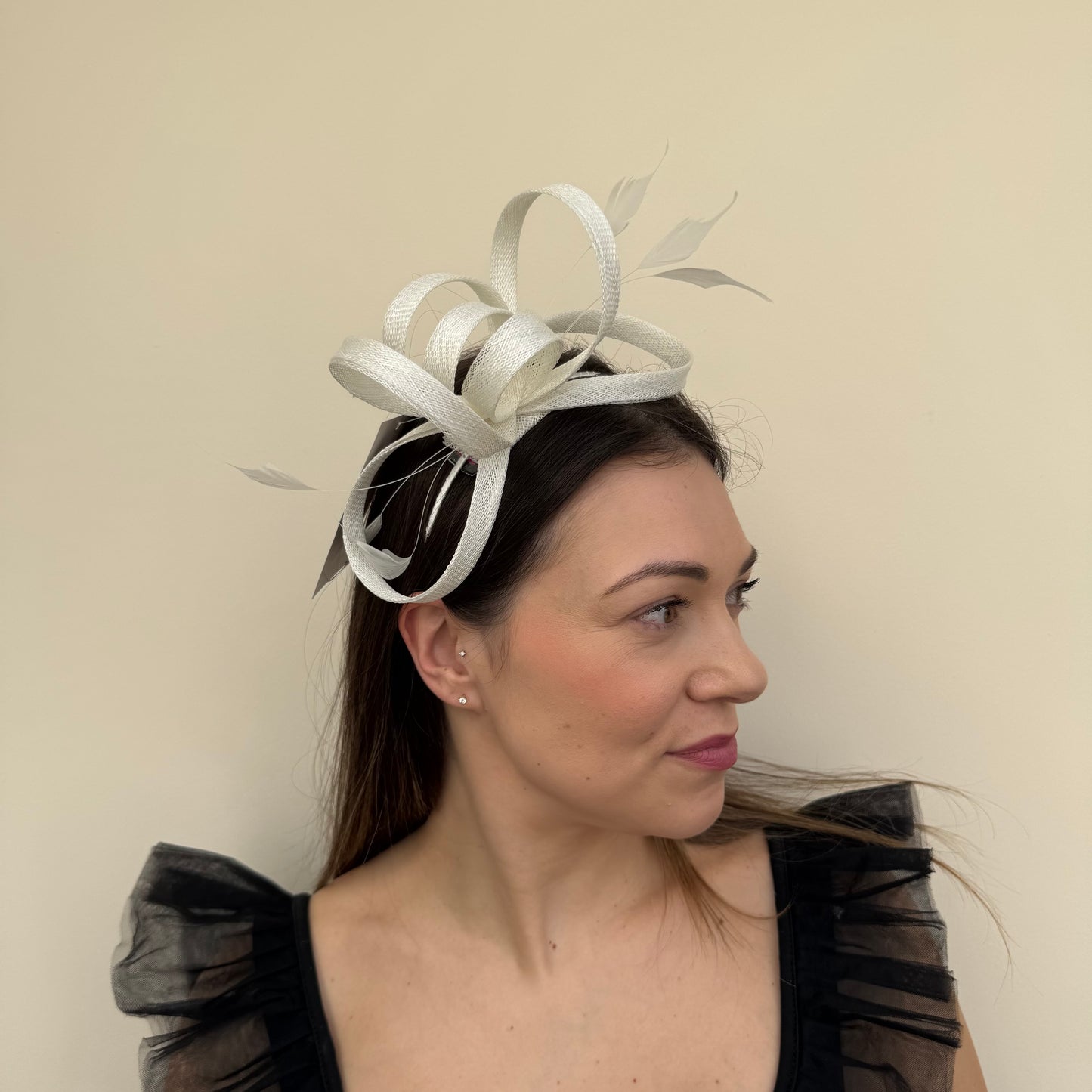 J Bees JB26/150 Ivory Fascinator