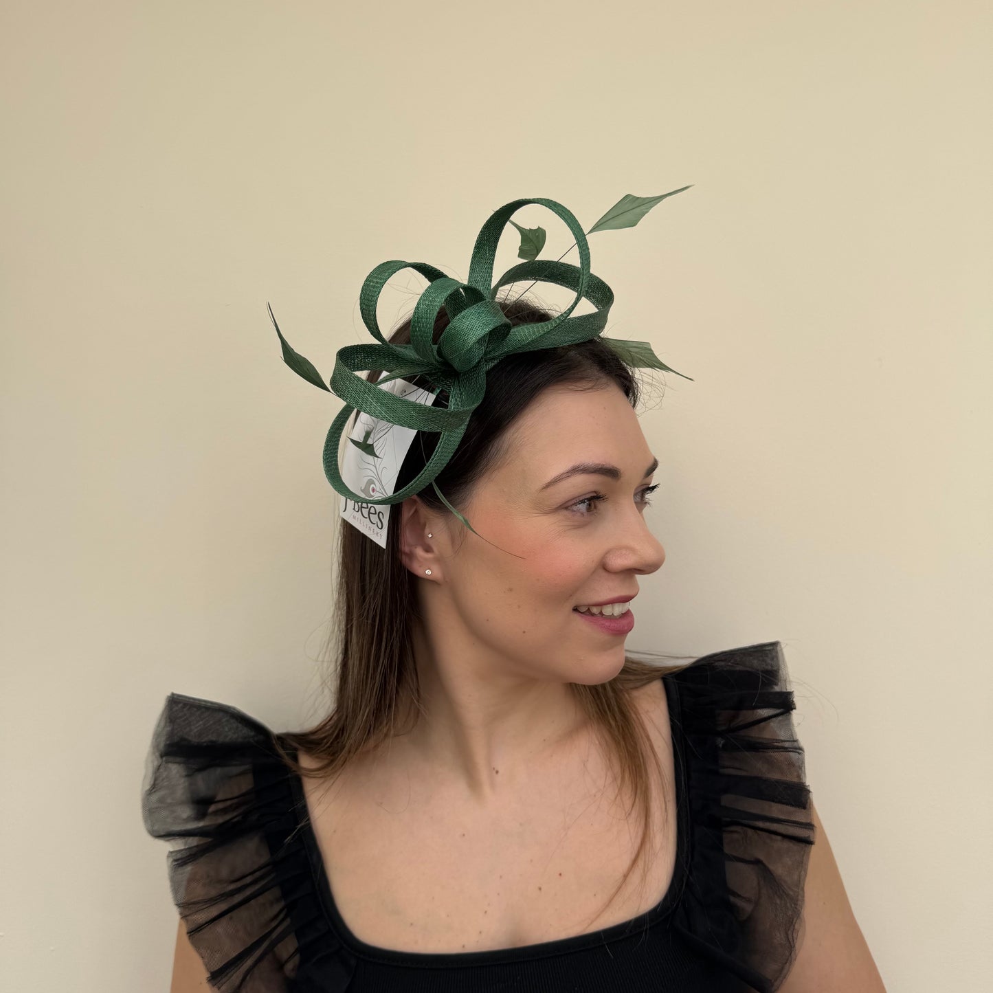 J Bees JB26/150 Sage Green Fascinator
