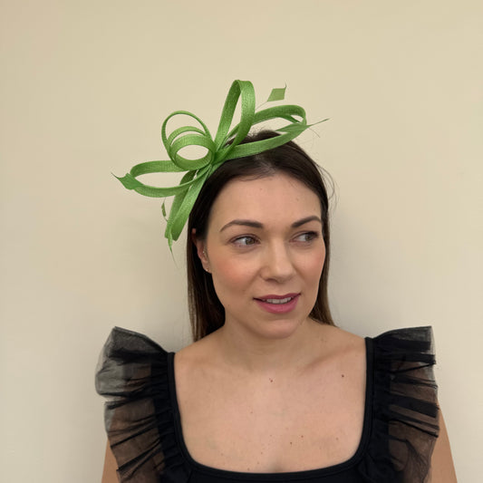 J Bees JB26/150 Lime Green Fascinator
