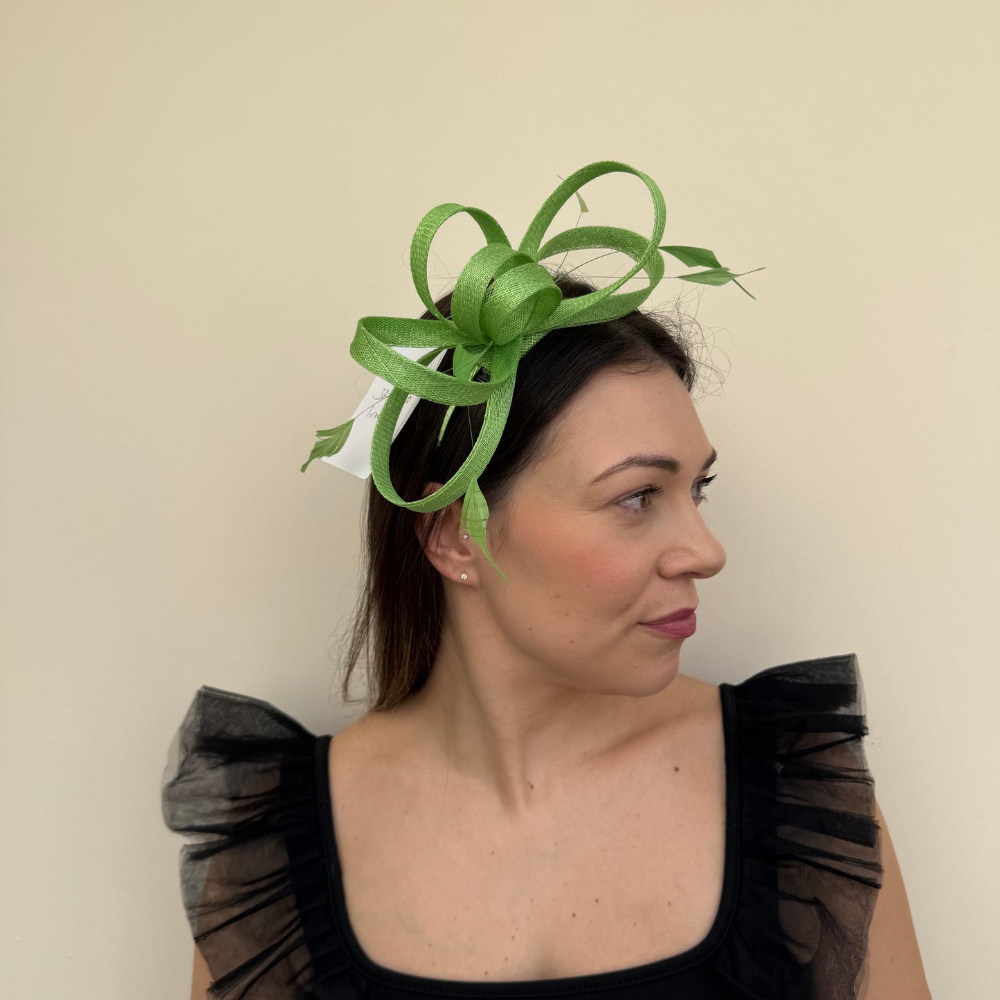 J Bees JB26/150 Lime Green Fascinator
