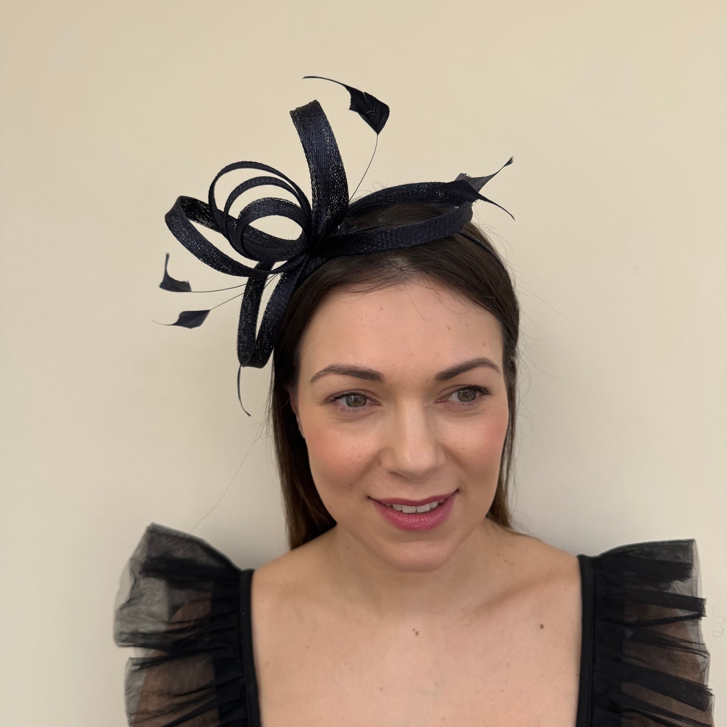 J Bees JB26/150 Navy Blue Fascinator