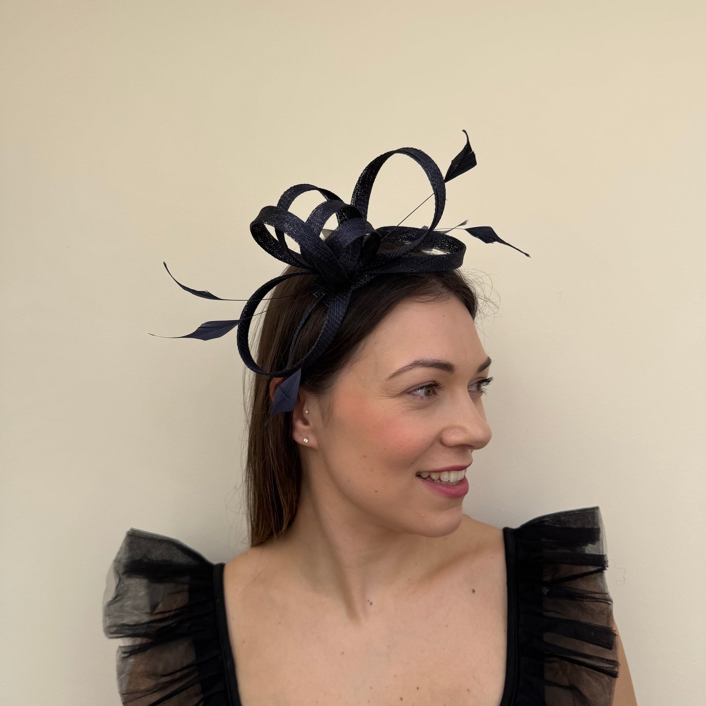 J Bees JB26/150 Navy Blue Fascinator