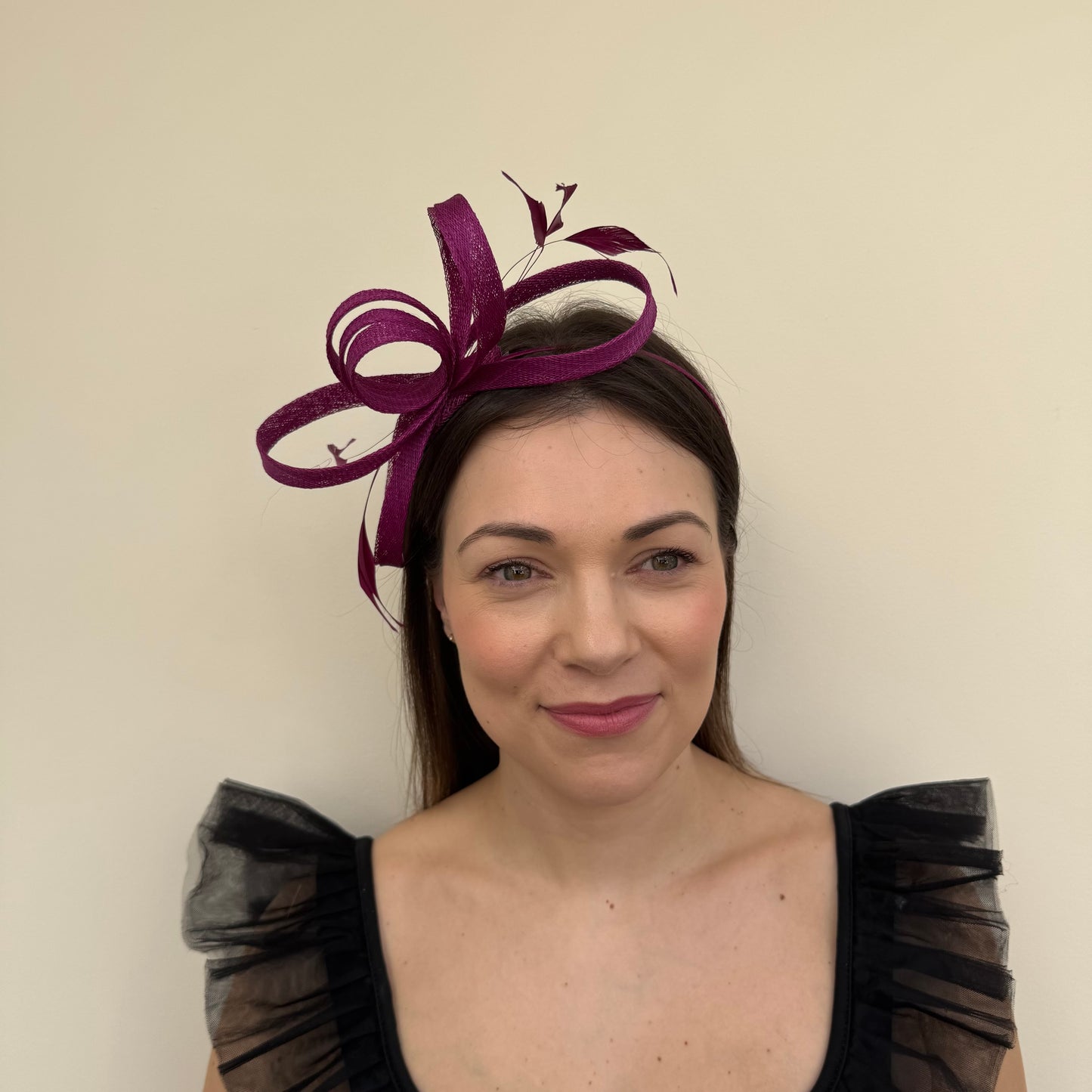 J Bees JB25/150 Purple Fascinator