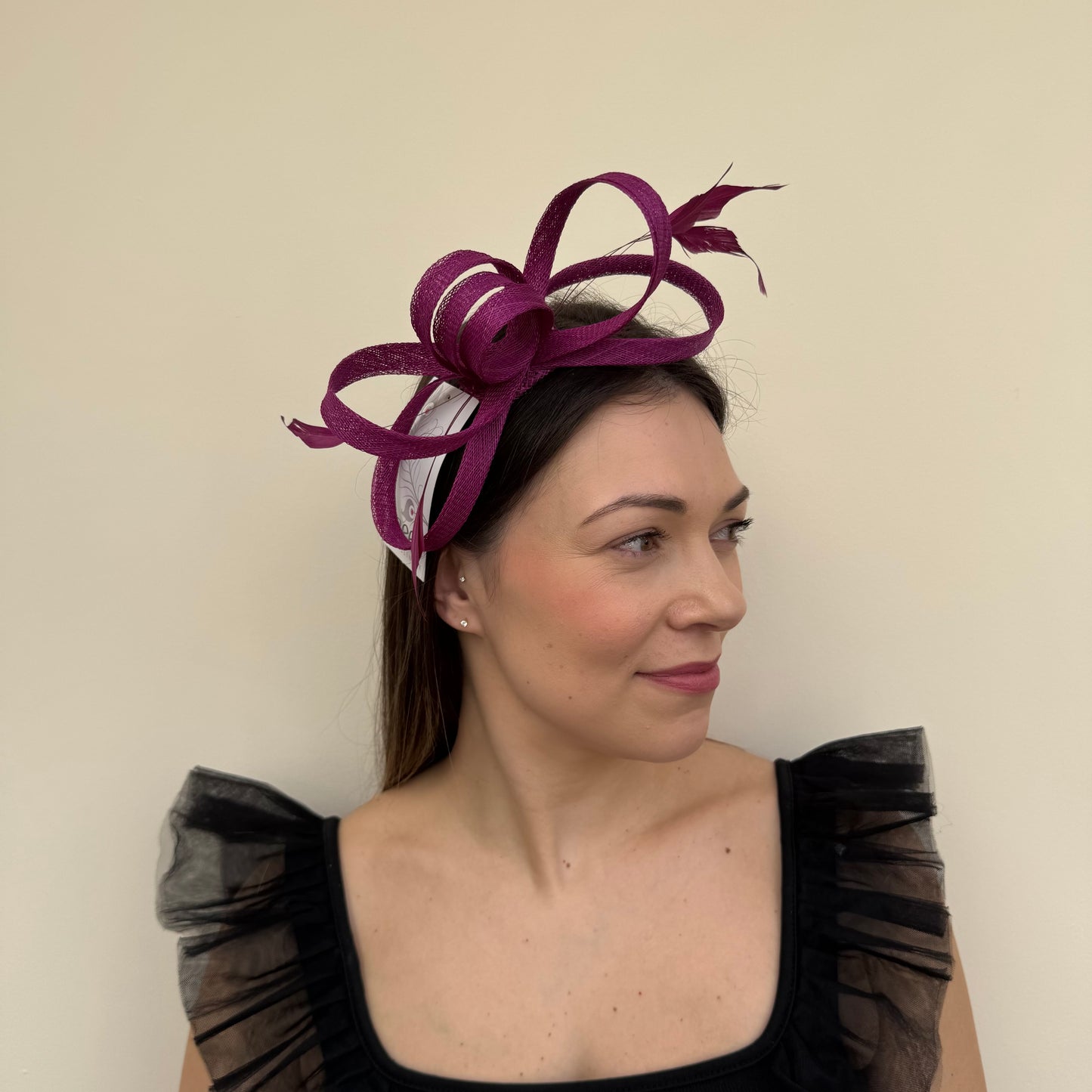 J Bees JB25/150 Purple Fascinator