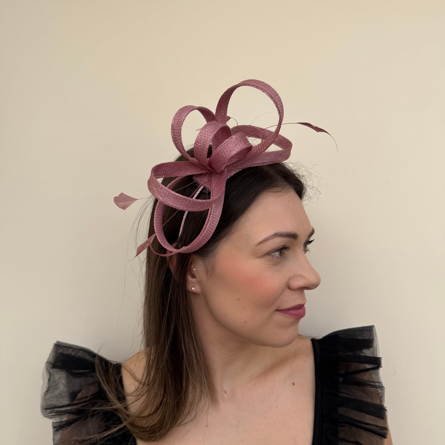 J Bees JB26/150 Heather Pink Fascinator