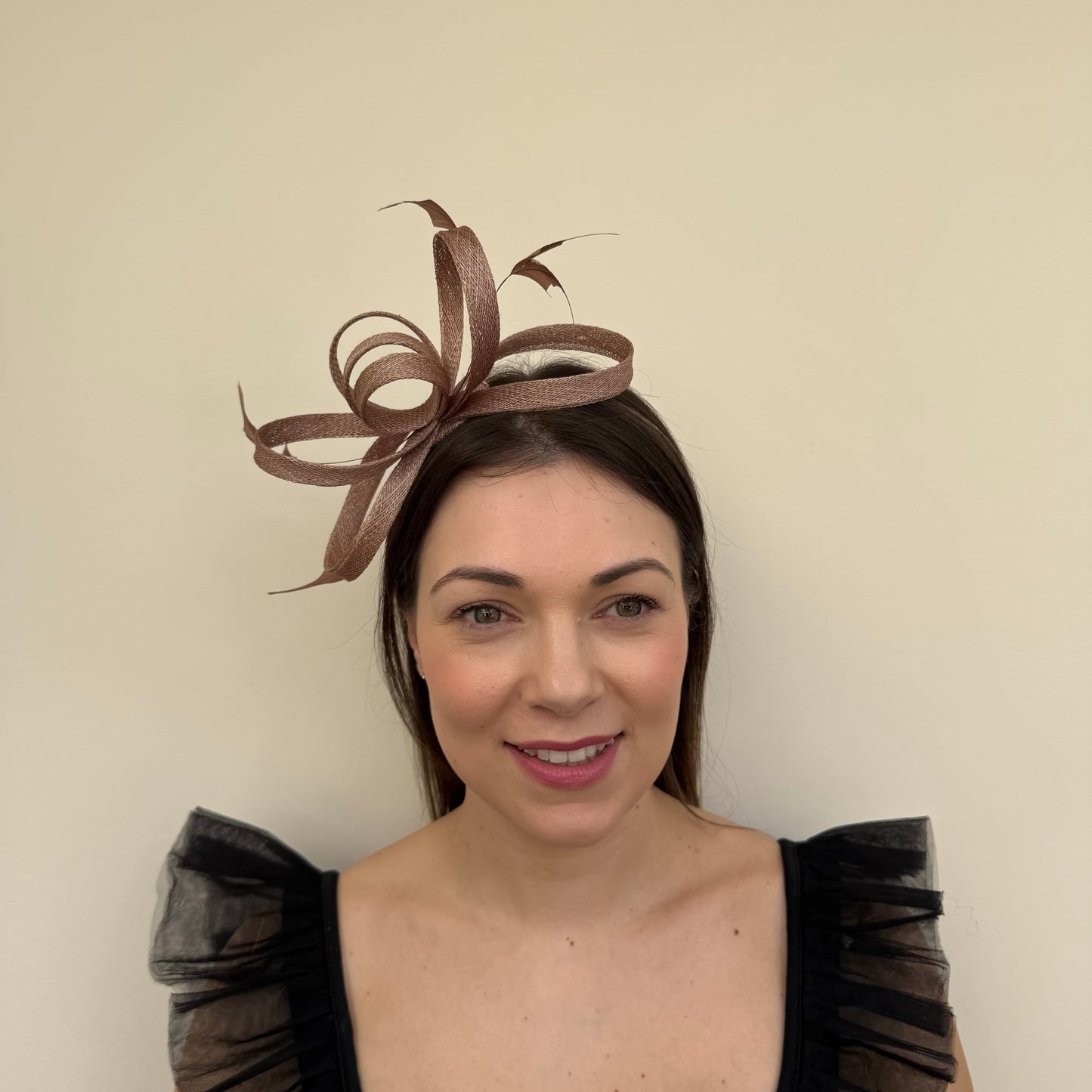 J Bees JB26/150 Brandy Brown Fascinator