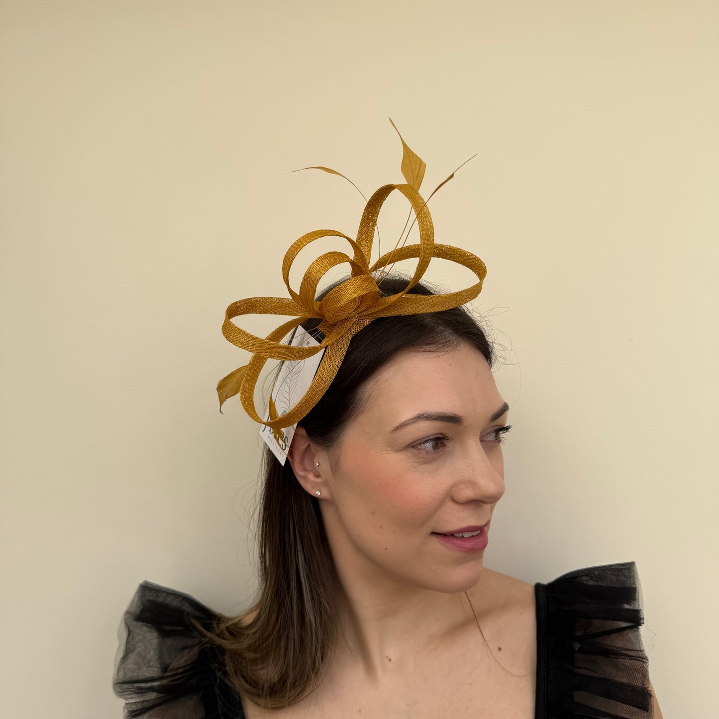J Bees JB26/150 Honey Mustard Fascinator