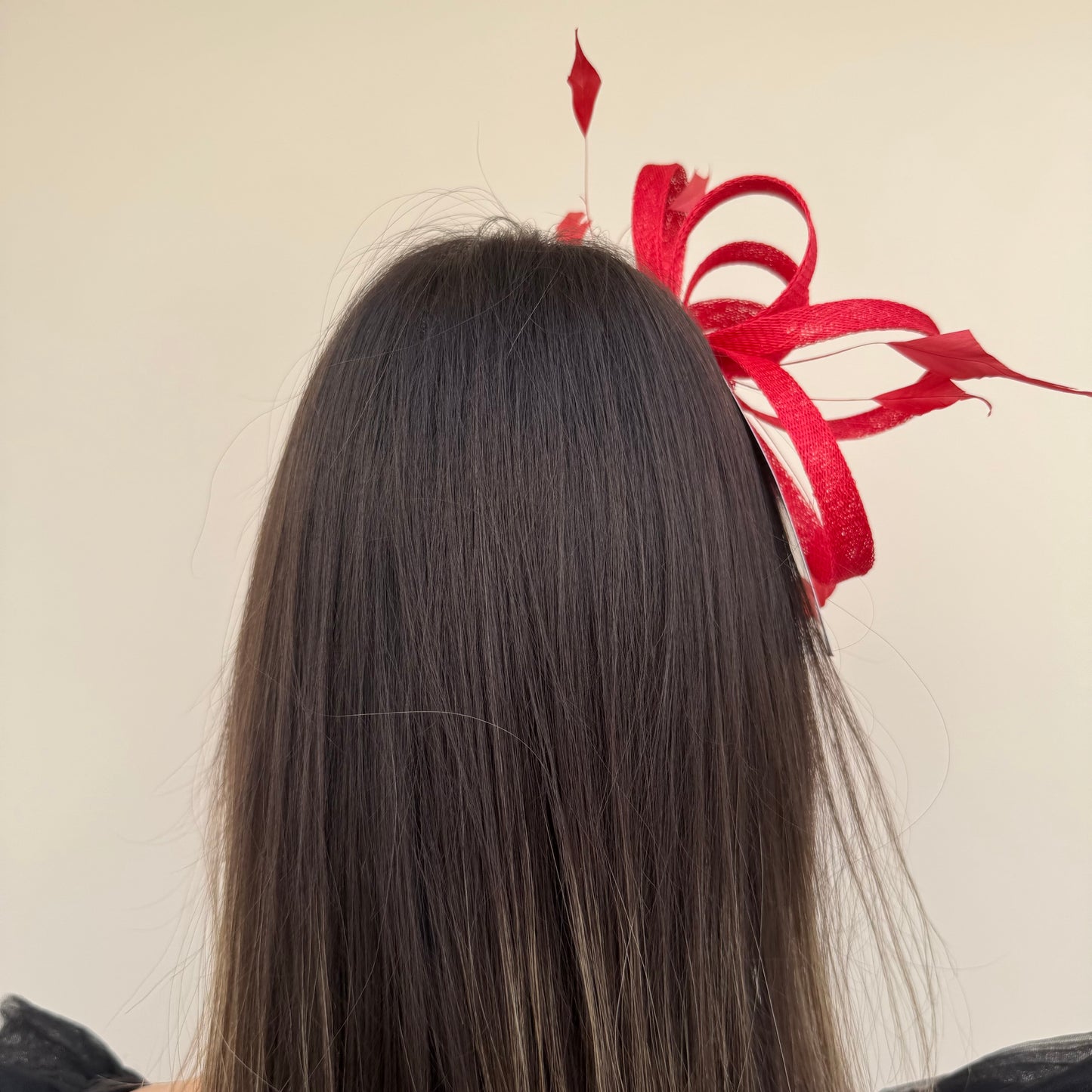 J Bees JB26/150 Poppy Red Fascinator