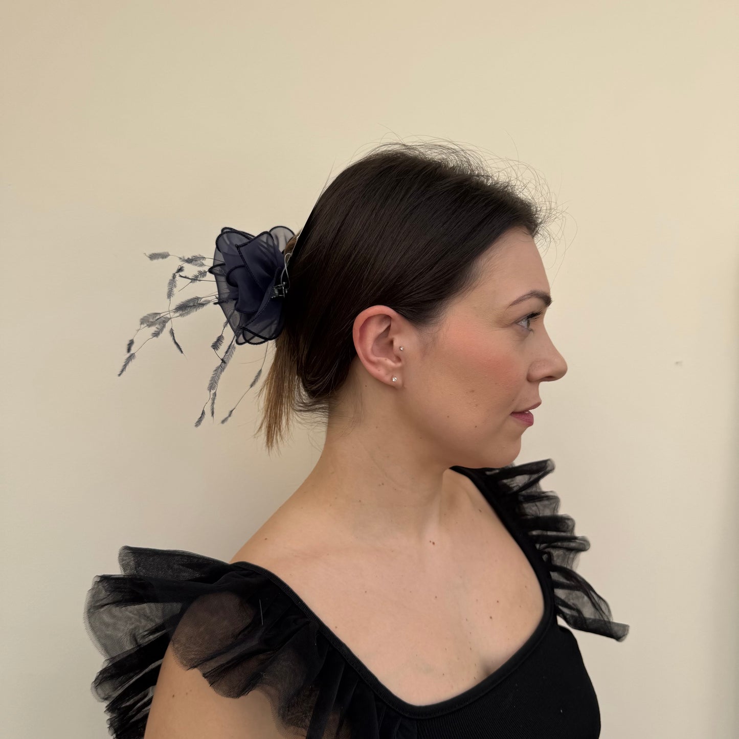 J Bees 9826 Navy Blue Clip Fascinator