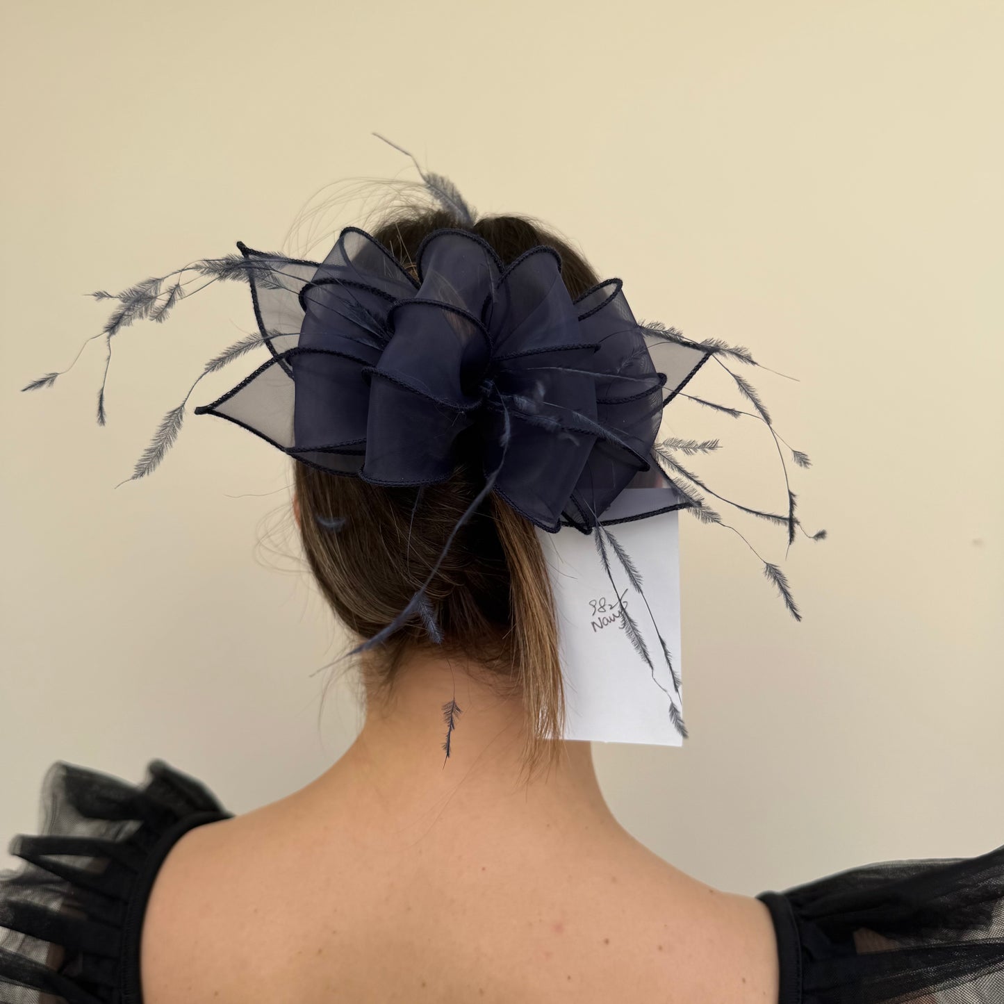 J Bees 9826 Navy Blue Clip Fascinator