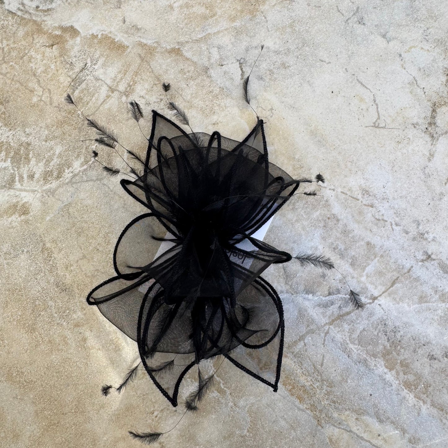 J Bees 9826 Black Clip Fascinator