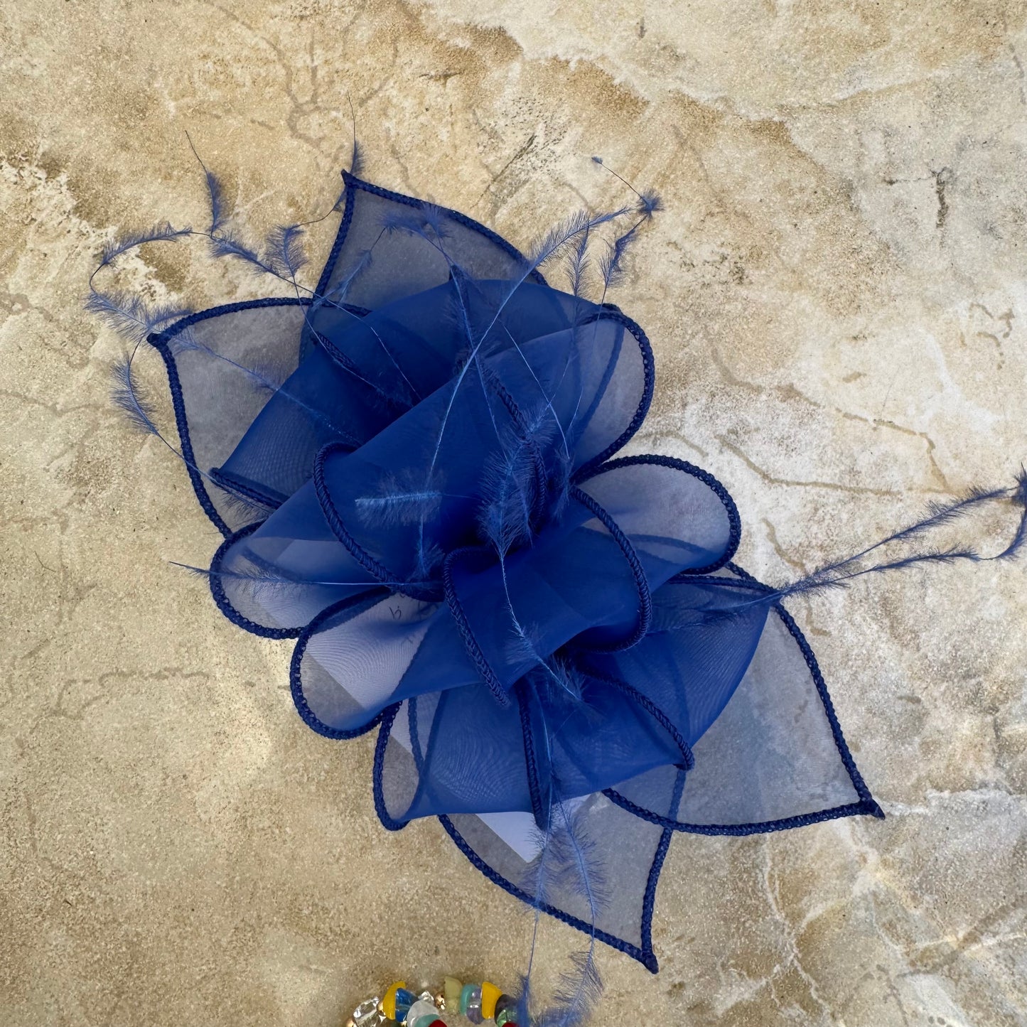 J Bees 9826 Cobalt Blue Clip Fascinator