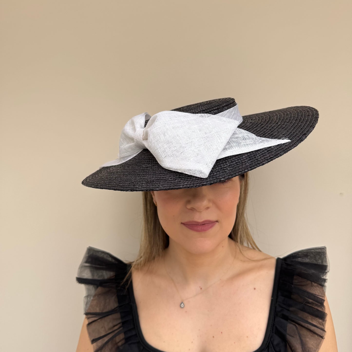 Failsworth SS26 Straw Boater 133 Black/White