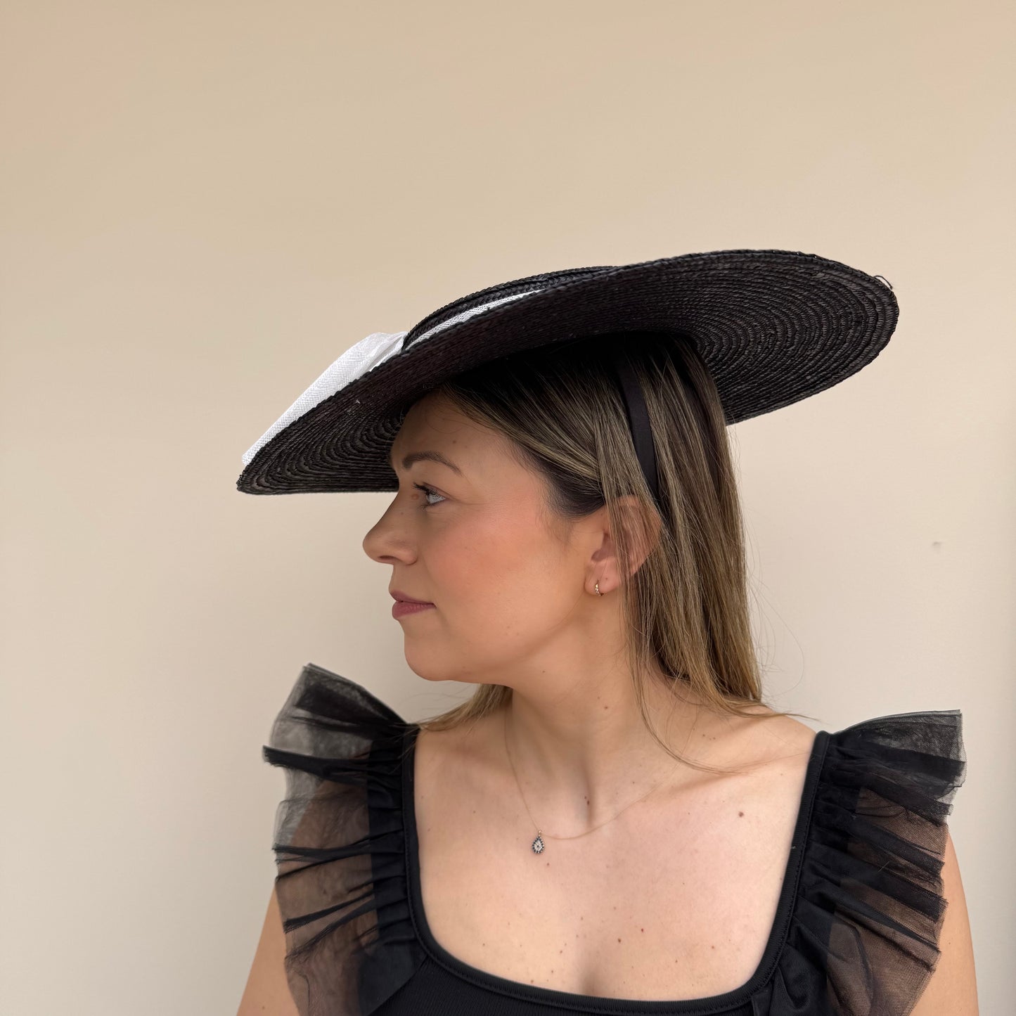 Failsworth SS26 Straw Boater 133 Black/White