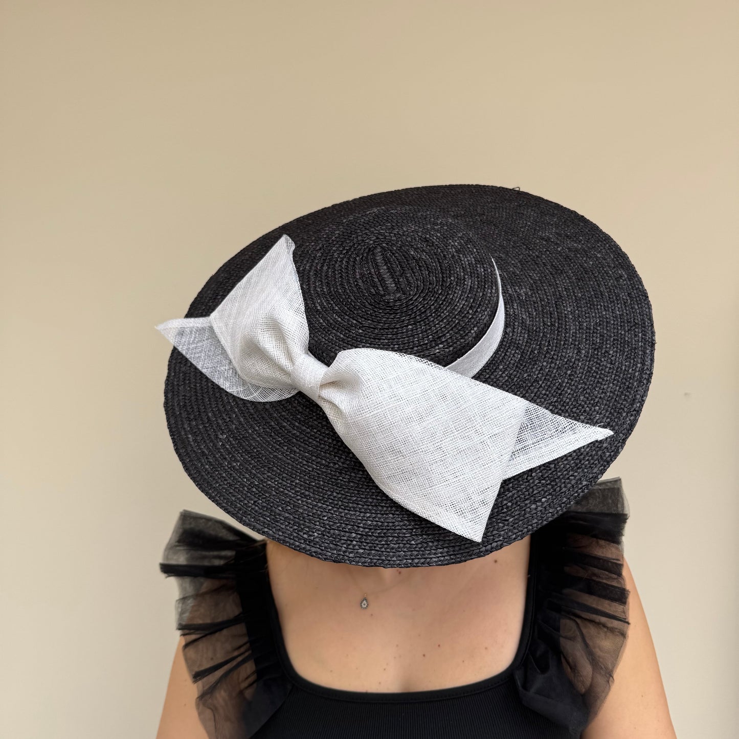Failsworth SS26 Straw Boater 133 Black/White