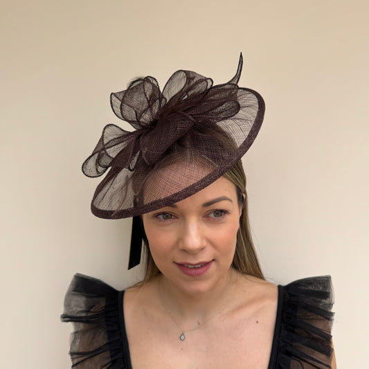 Failsworth 8016 Sinamay Fascinaotor Chocolate