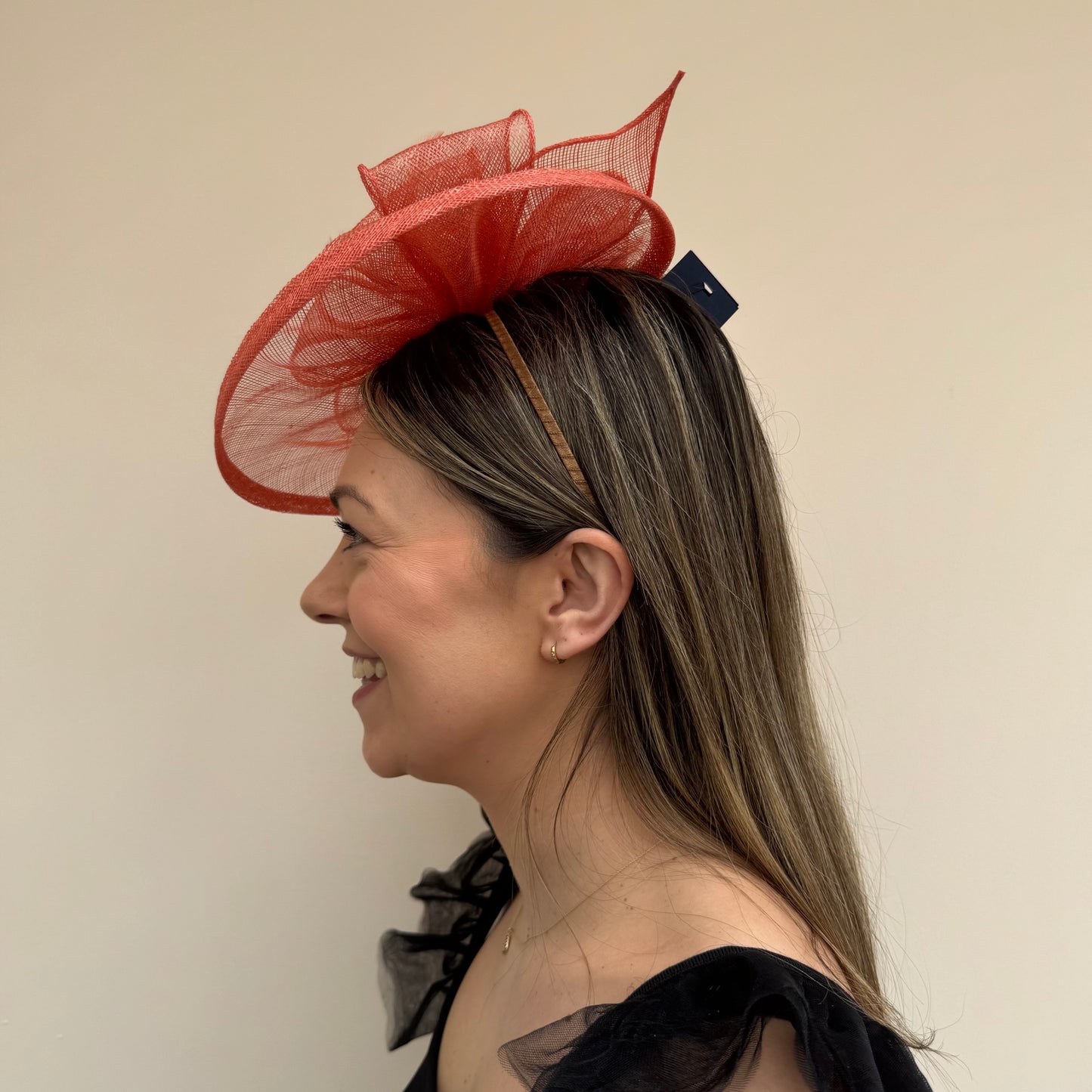 Failsworth SS26 8016 Sinamay Fascinaotor Papaya