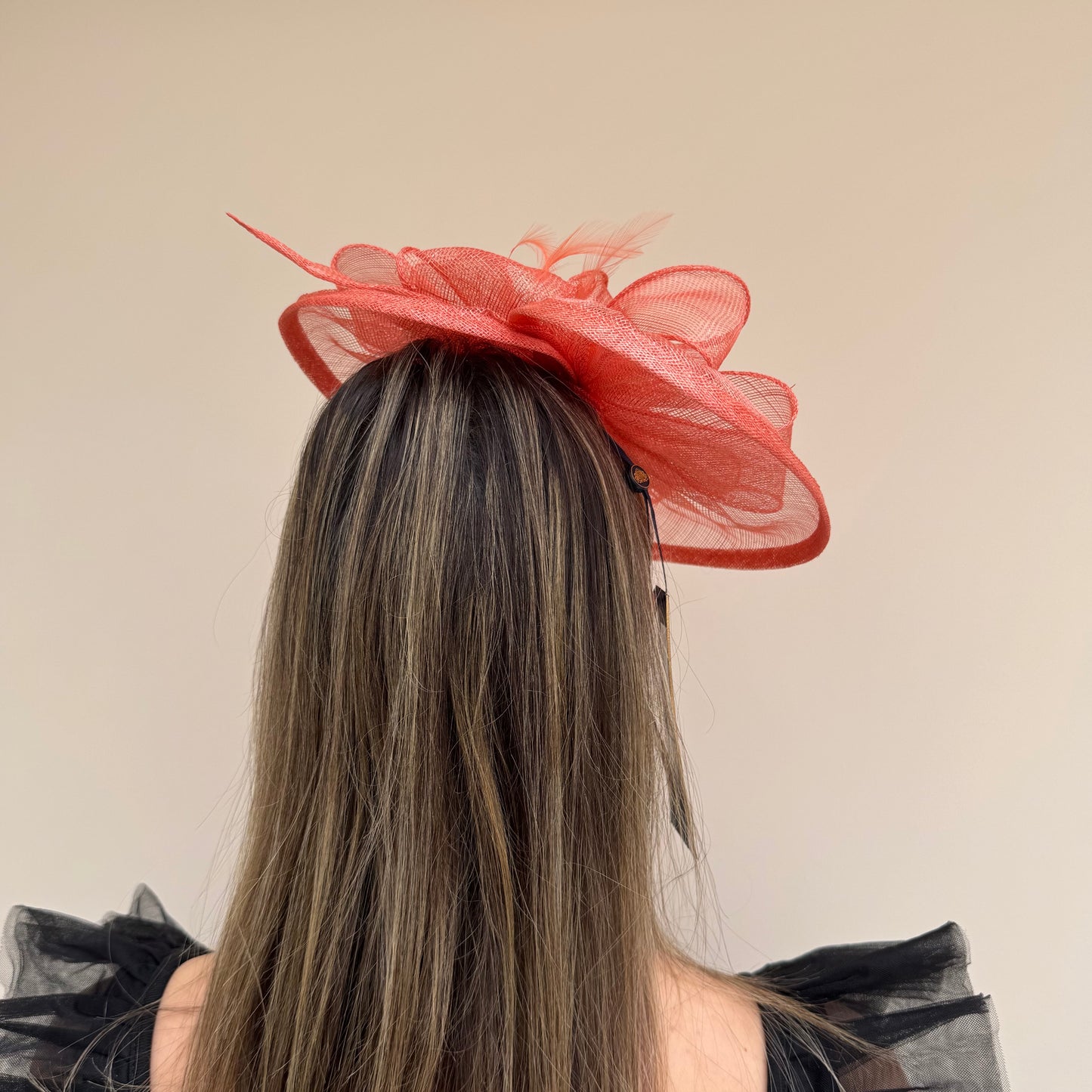 Failsworth SS26 8016 Sinamay Fascinaotor Papaya