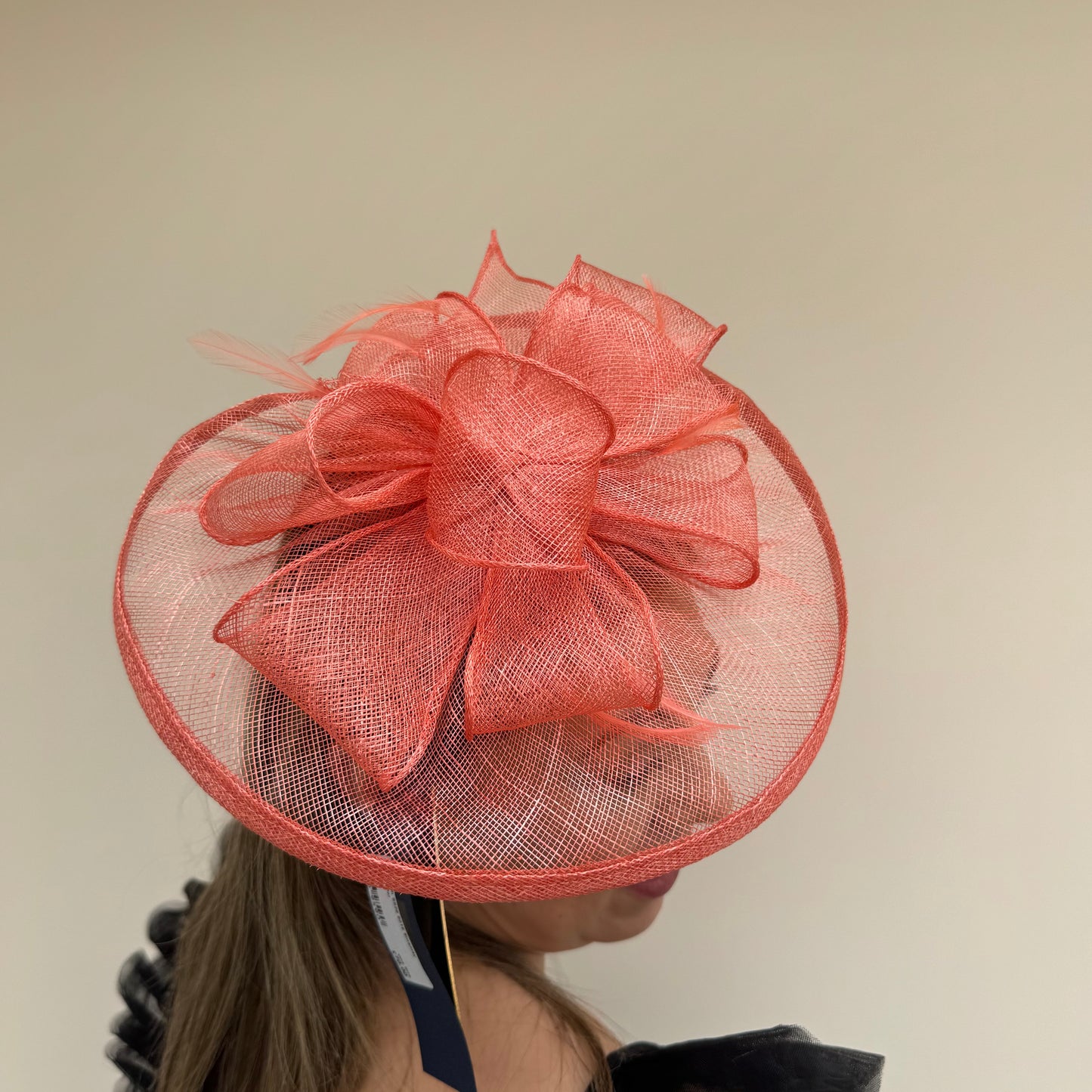 Failsworth SS26 8016 Sinamay Fascinaotor Papaya