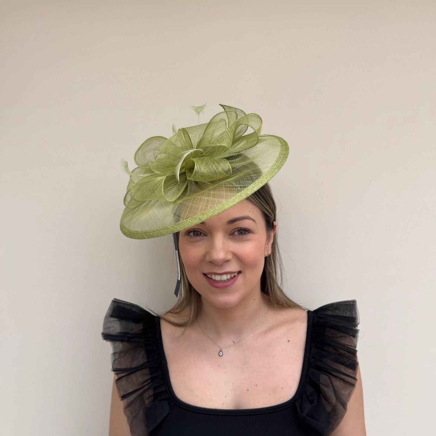 Failsworth SS26 8016 Sinamay Fascinaotor CHARTREUSE