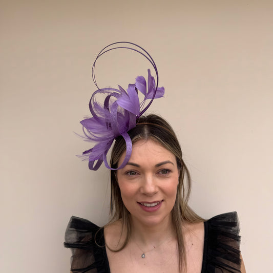 Failsworth SS26 110 Sinamay Fascinator Violet