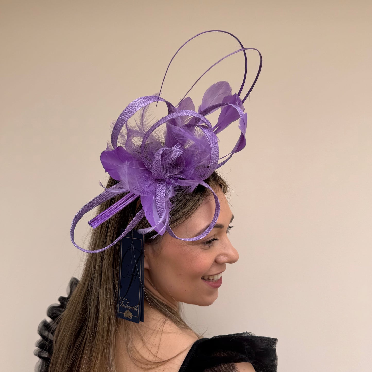 Failsworth SS26 110 Sinamay Fascinator Violet